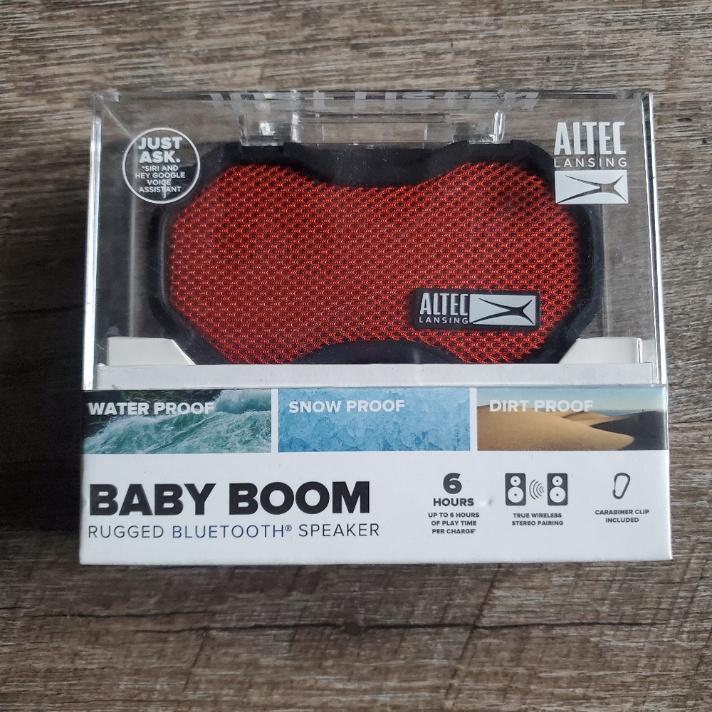 Altec Lansing Baby Boom Waterproof Bluetooth Portable Speaker